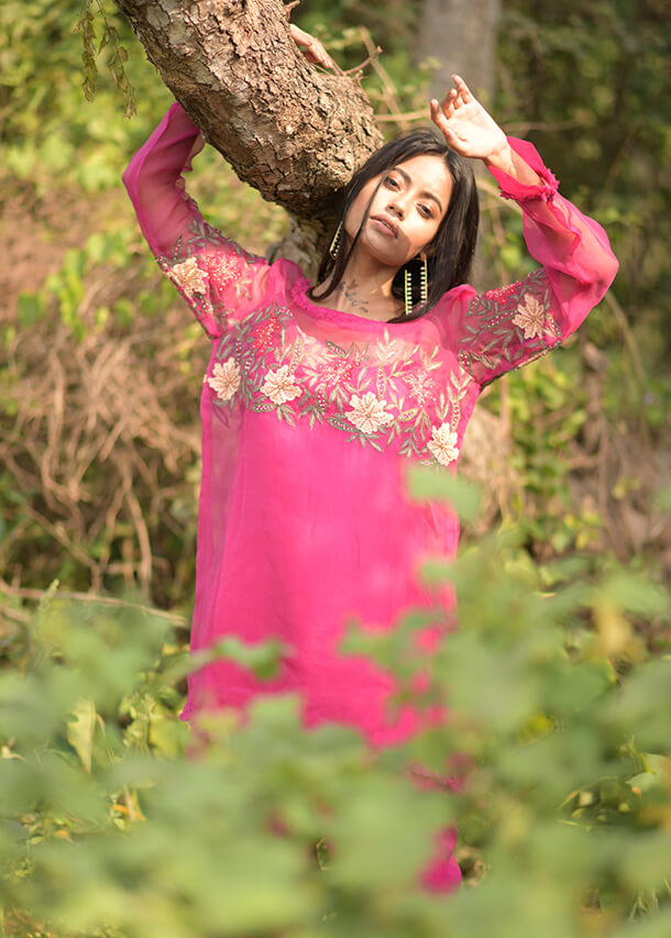 Aina Organza Kurta Set