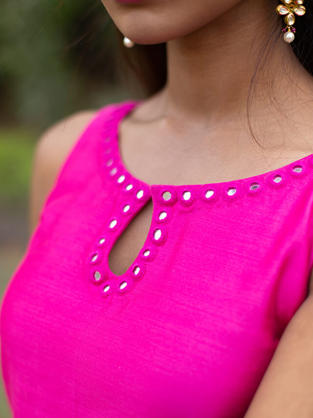 Tiered Sharara Blockprinted Set