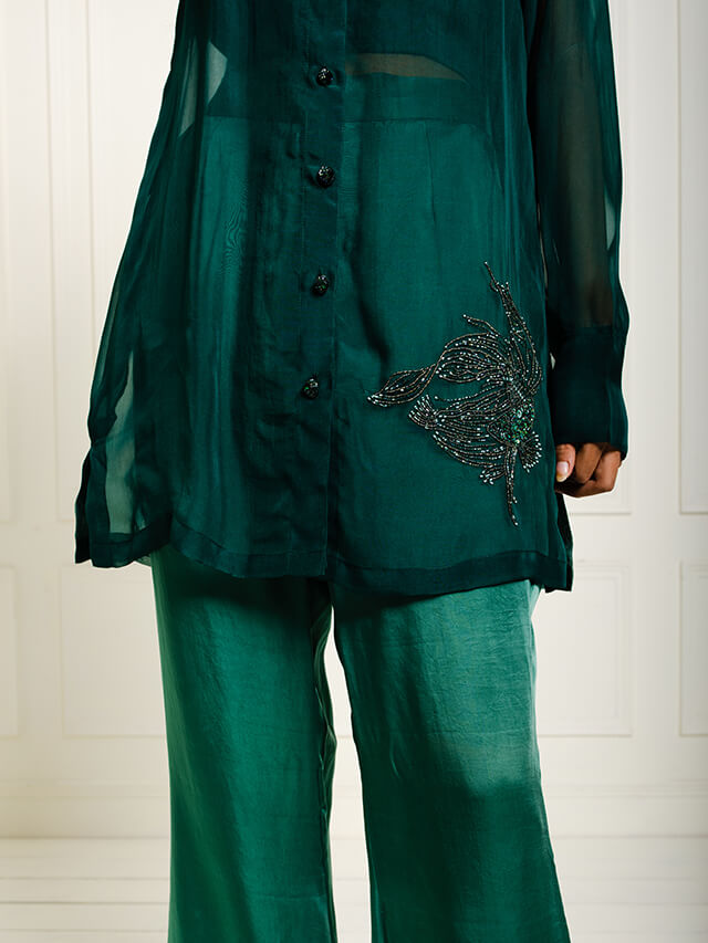 Fish Motif Shirt Set