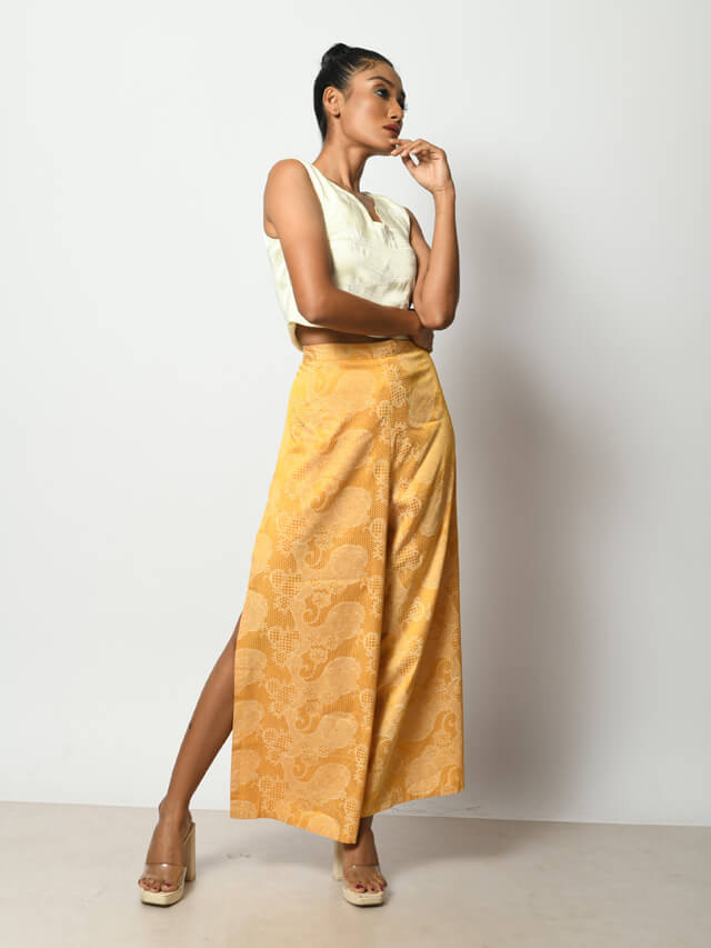 White Embellished Crop Top