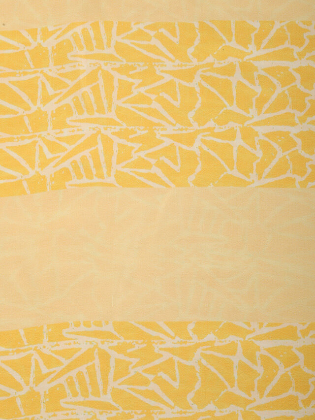 Yellow Doodle, Lines| Printed Saree|Crepe