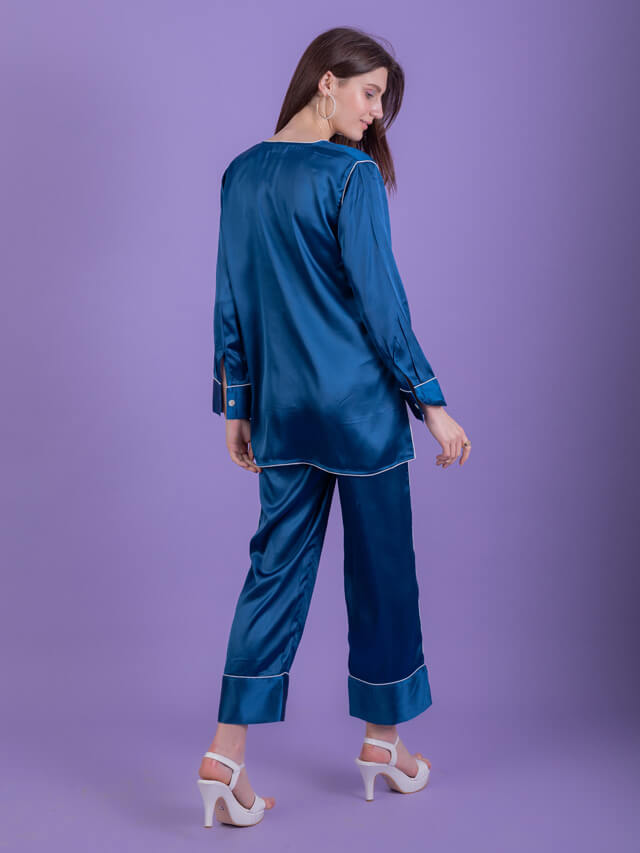 Azure High Low Pyjma Set