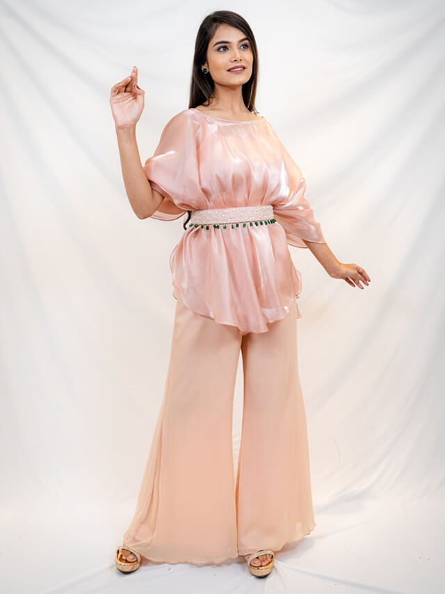 Poncho top with pants