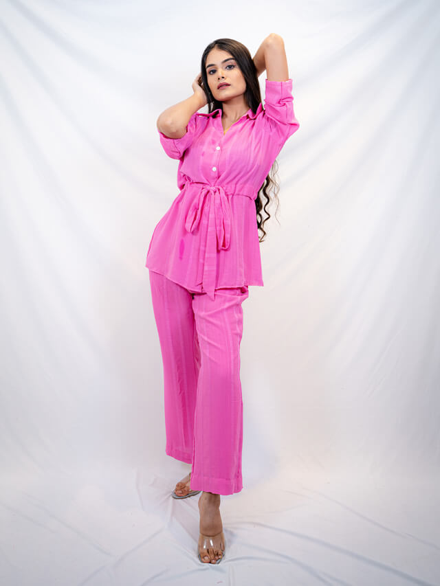 Shirt And Pants Co-ord Set