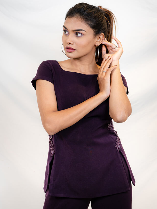 Co-ord set with waist embellishments