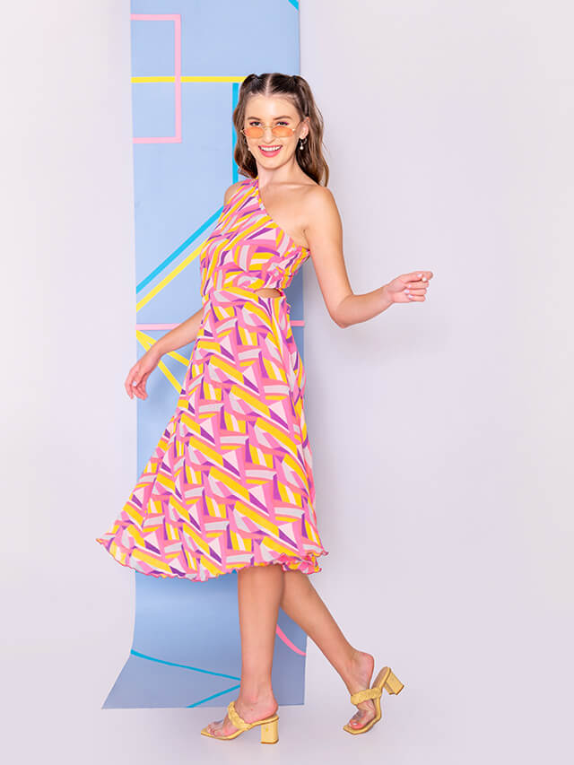 Splashy funk dress