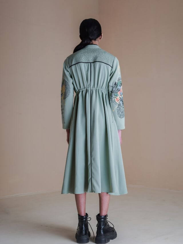 Olive Germ Straight Dress