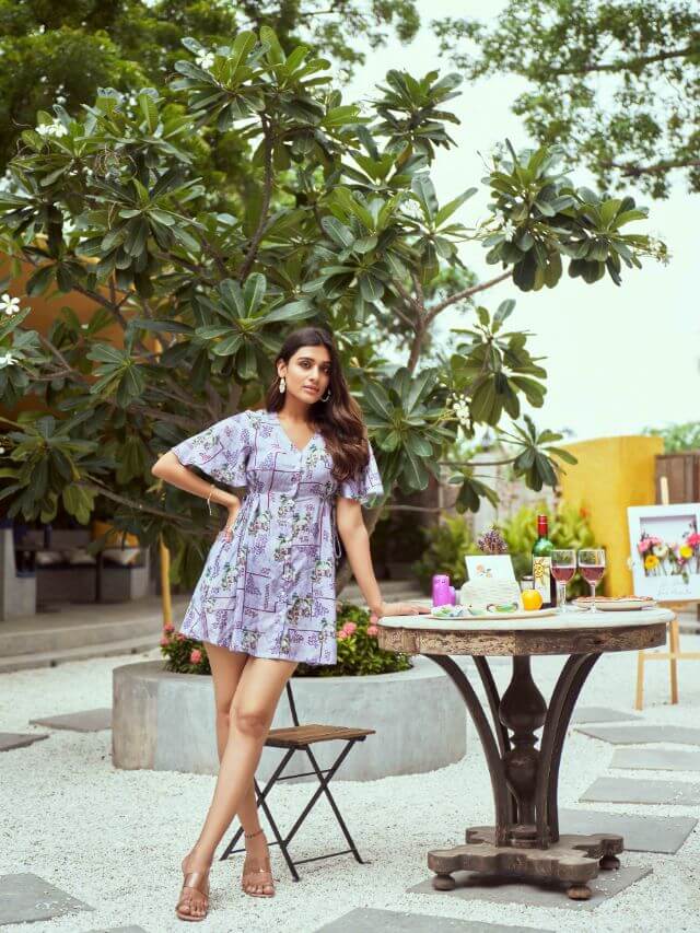 Caffe Italiana Printed Dress