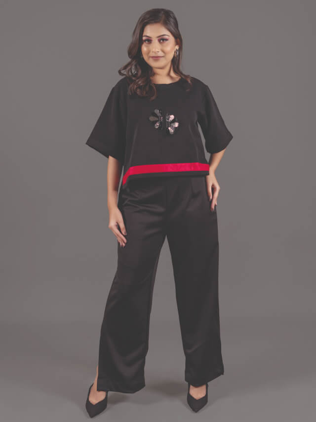 Black Pink Co-ord Set