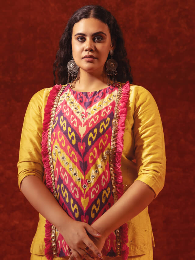 Ikkat Sculpt Co-ord Set