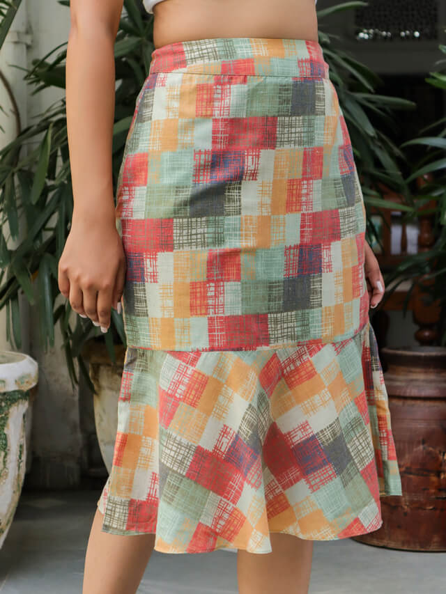 Gina pixel skirt