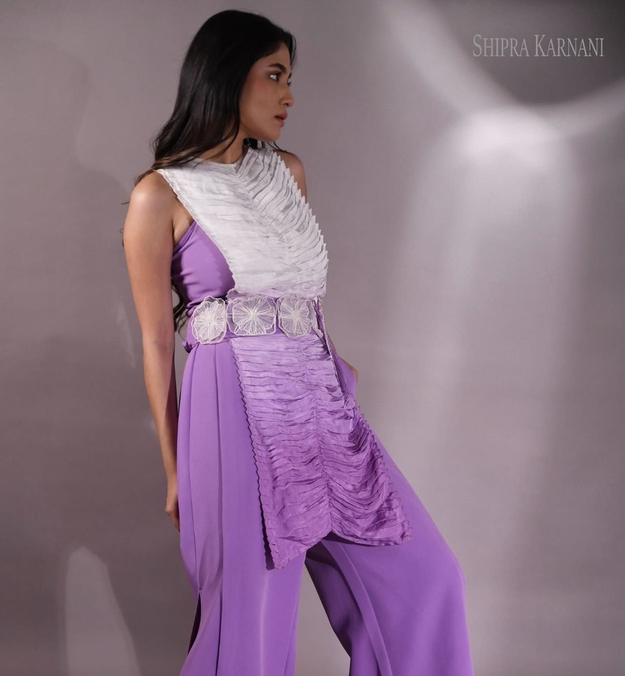 Coalesce jumpsuit with belt