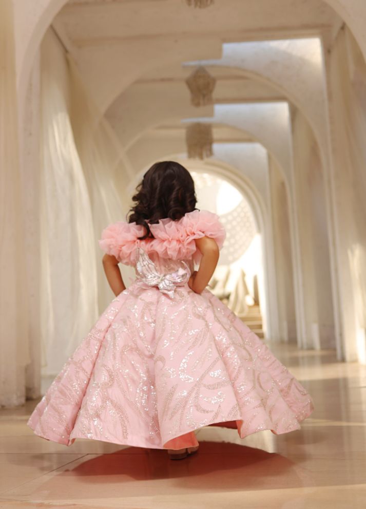 Cut Dana Embroidered Gown