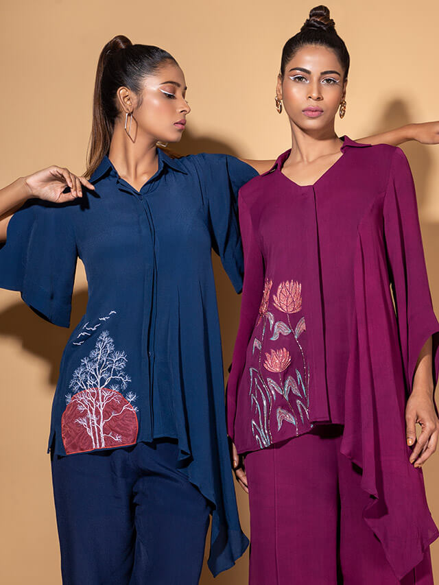 Composite Co-ord with Bias Panel