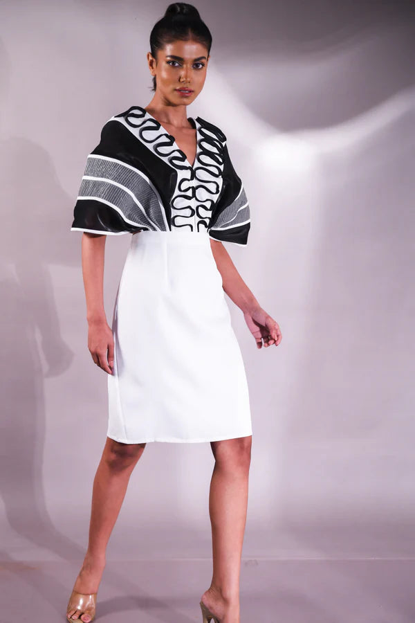 Interlude Kaftan Drape Midi Dress