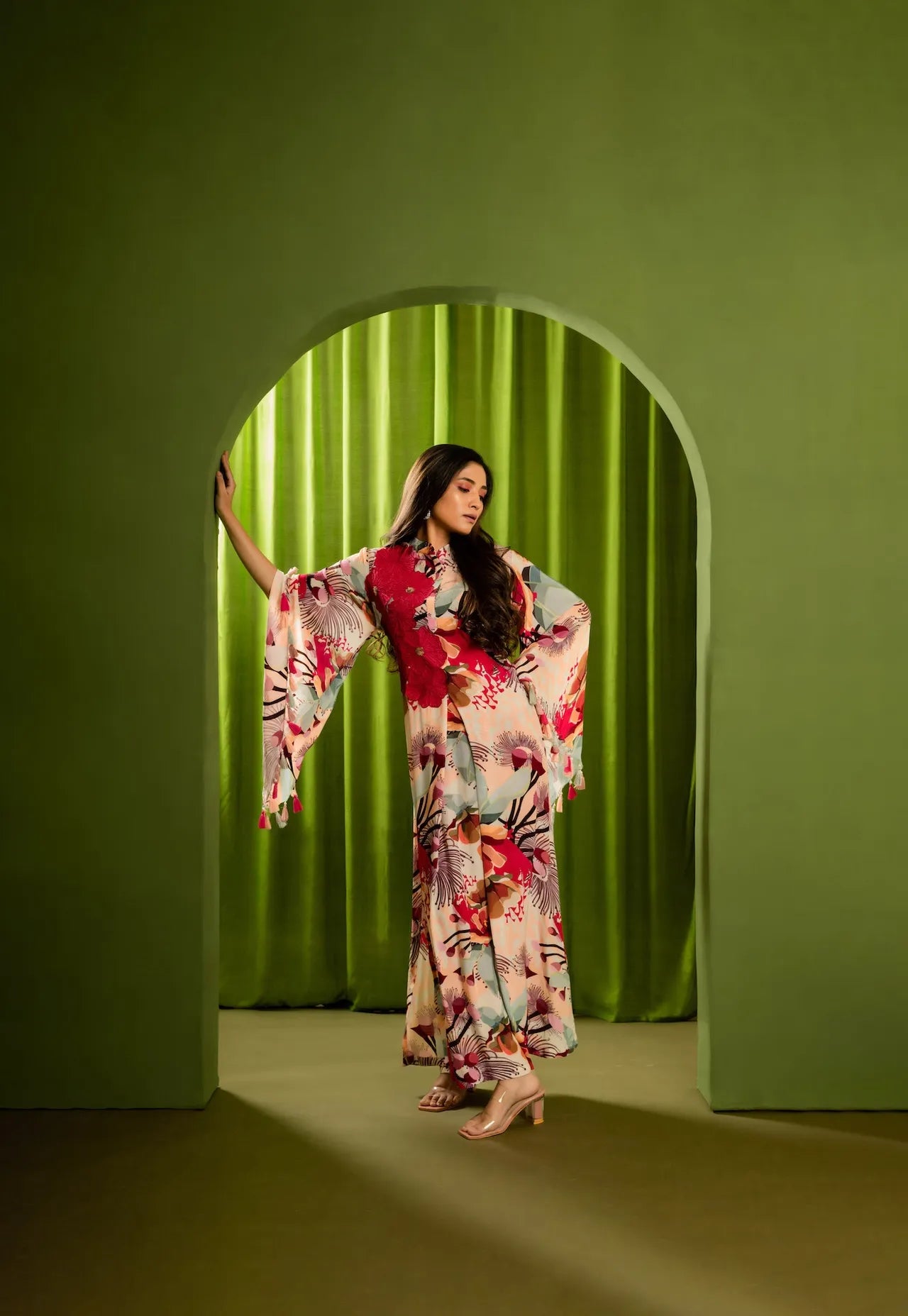 Printed Kaftan Tunic Dress