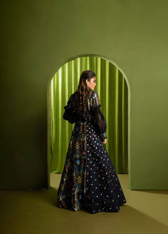 Printed Lehenga Set With Top