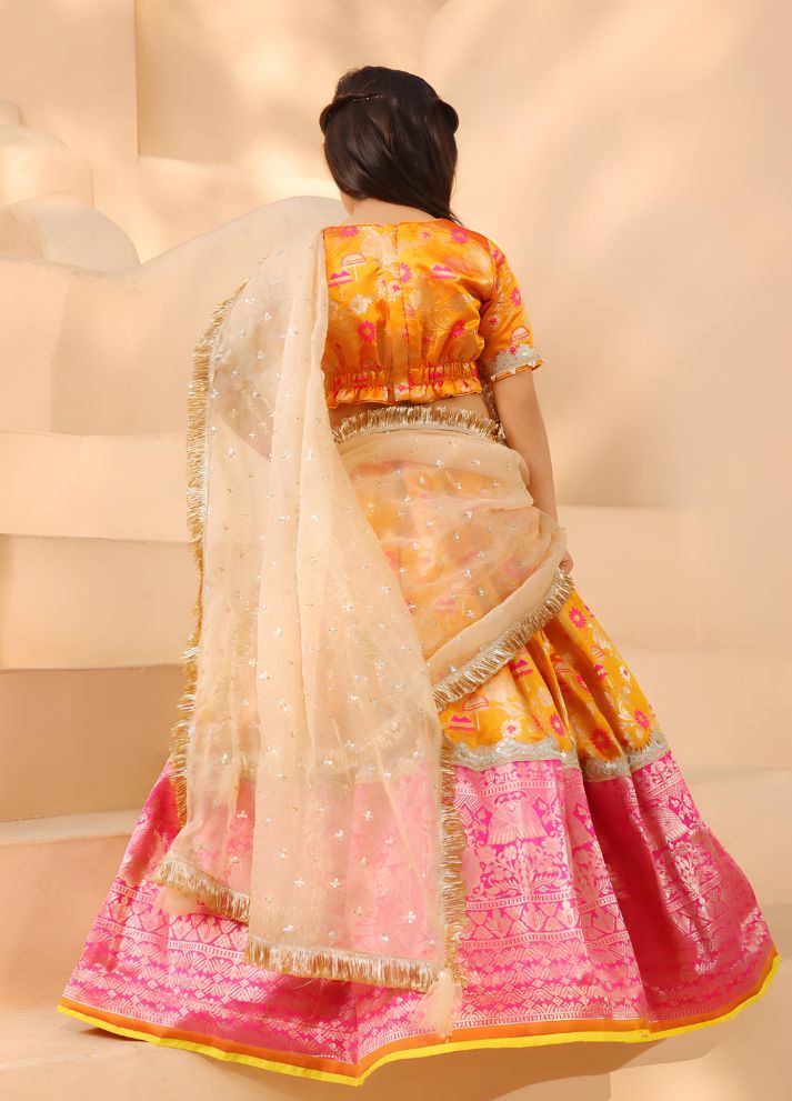 Brocade Choli lehenga Set
