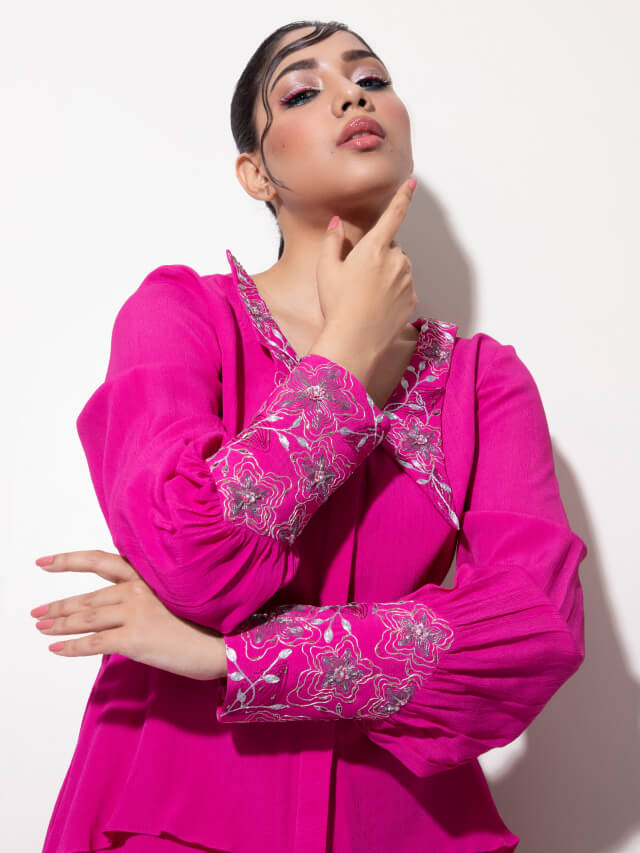 Tri-layered Handkerchief Co-ord Set