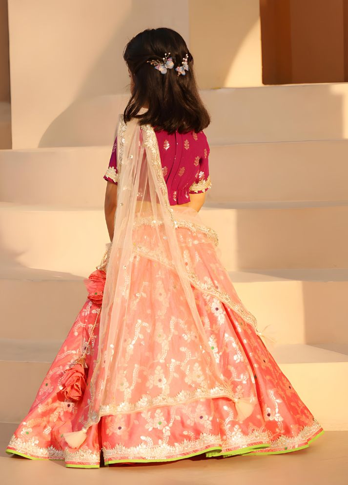 Brocade Choli lehenga Set