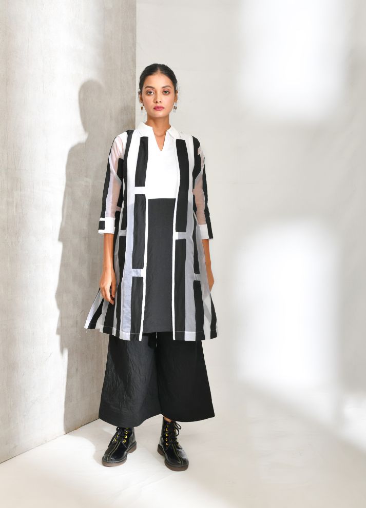 Yin Yang Pattern Print Dress
