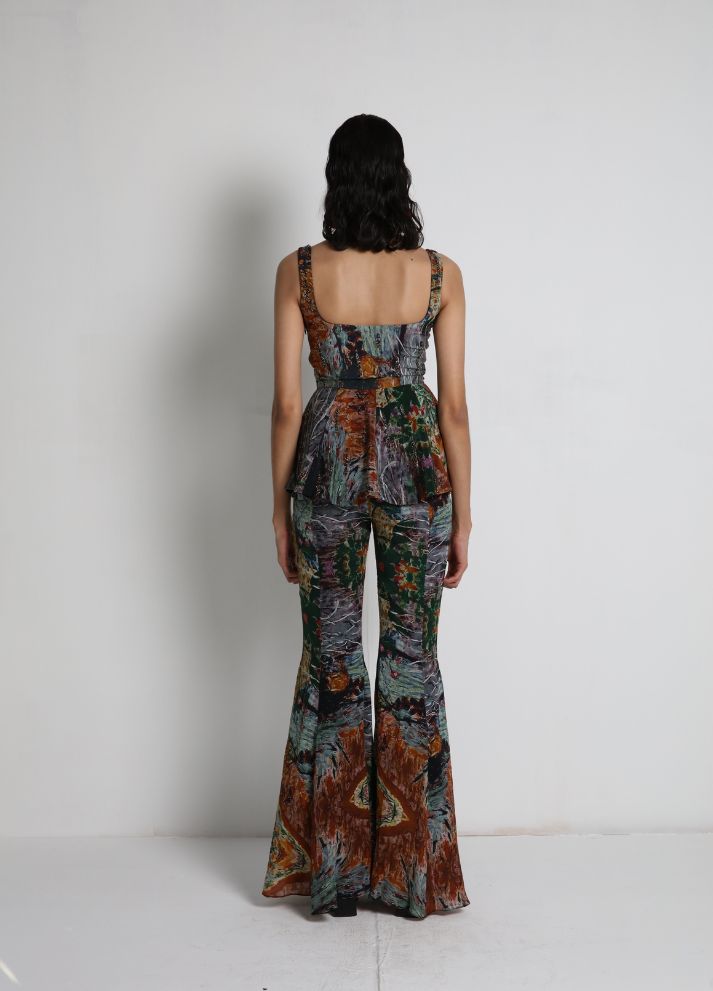 Flared Top with Flared Pants