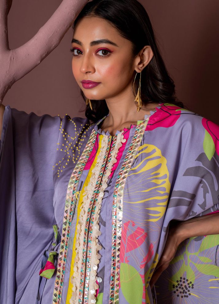 Wisteria Lilac Kaftaan & Dhoti Set