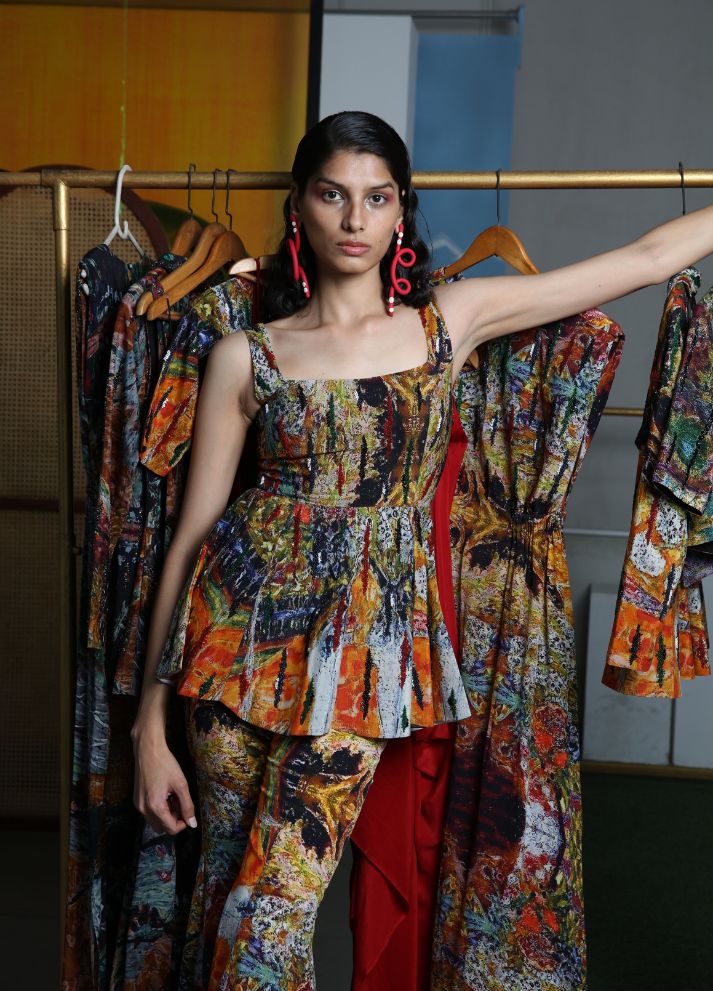 Flared Top with Flared Pants