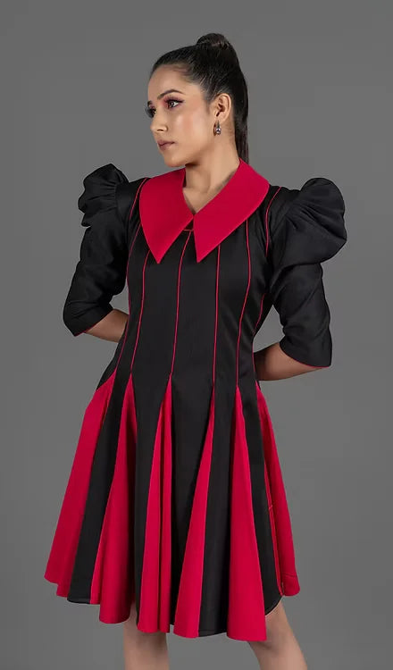 Black Pink Kali Dress