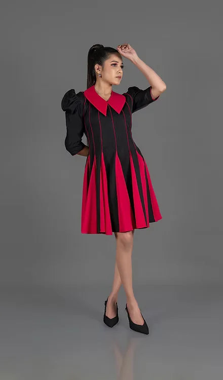 Black Pink Kali Dress