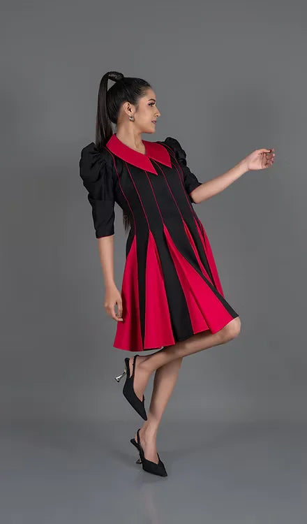 Black Pink Kali Dress