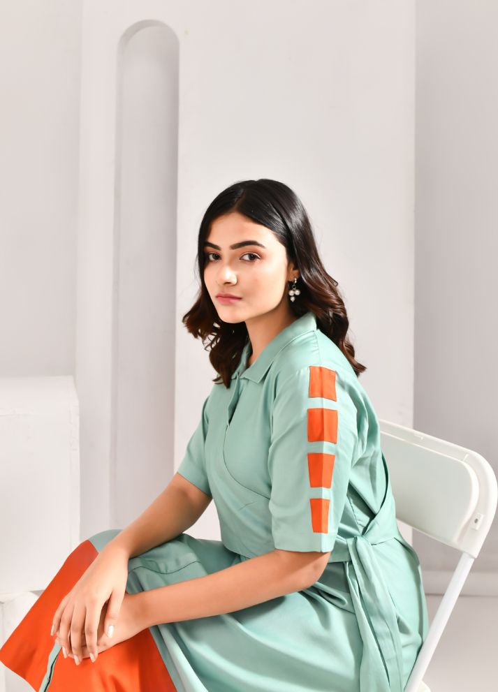 Colour Pop Wrap Dress