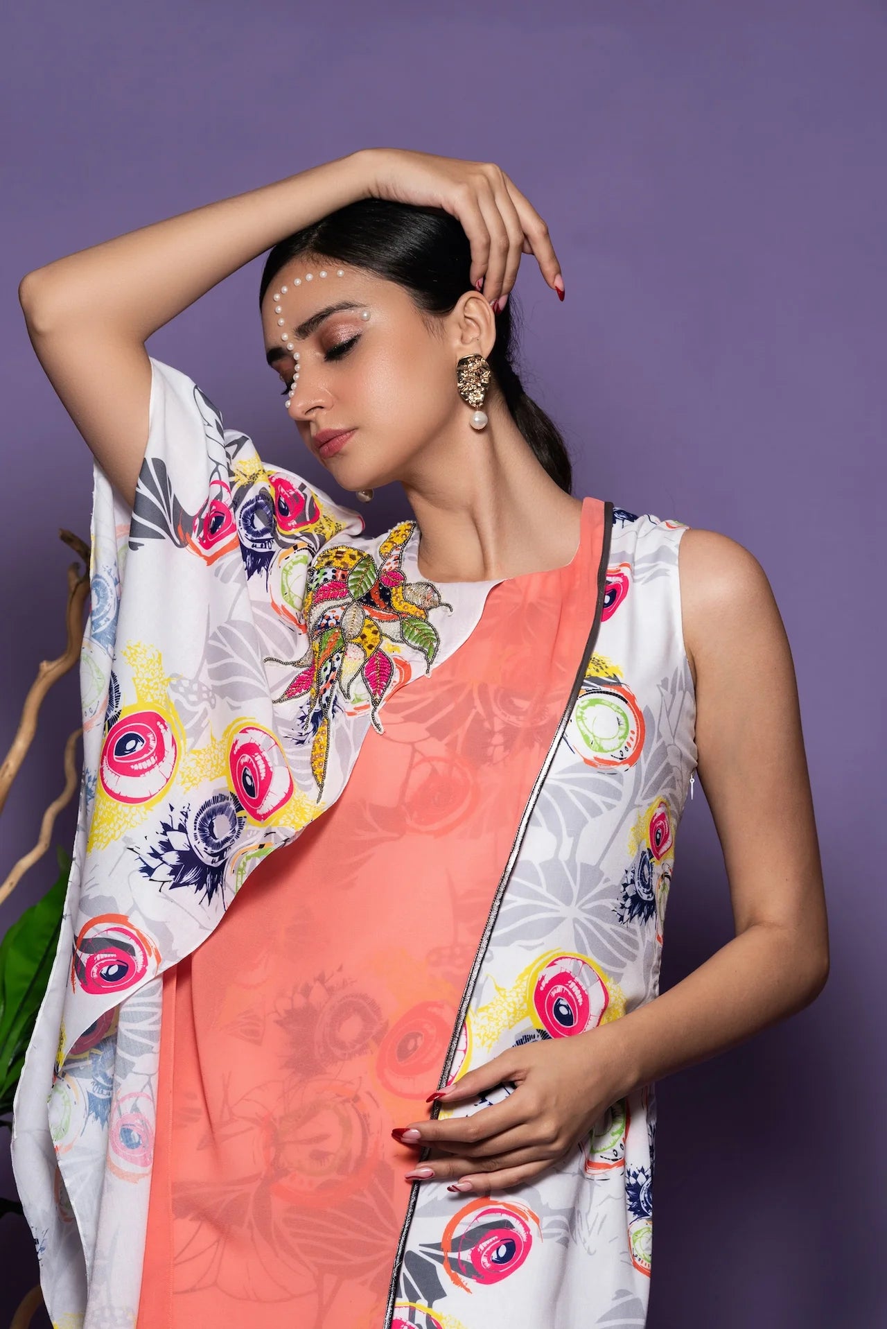 Printed Layered Dress