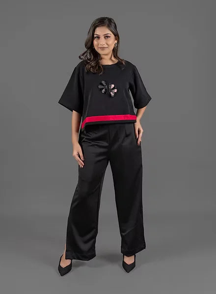 Black pink cord-set