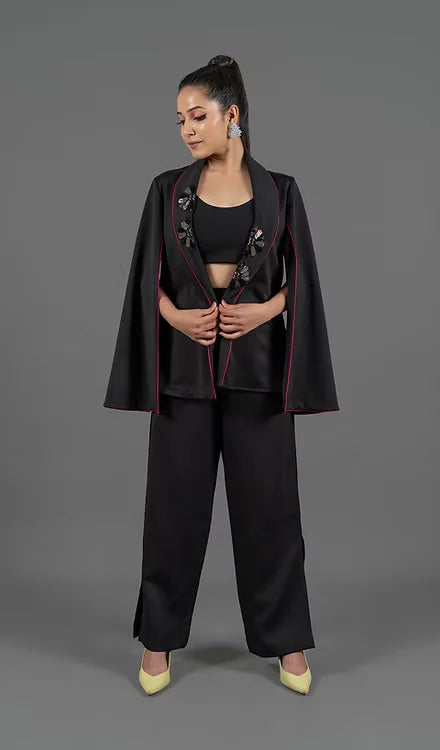 Black waterfall cord-set