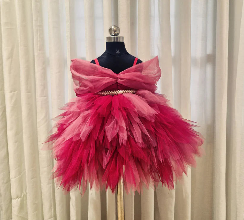 Bow Drop Flamingo Dress