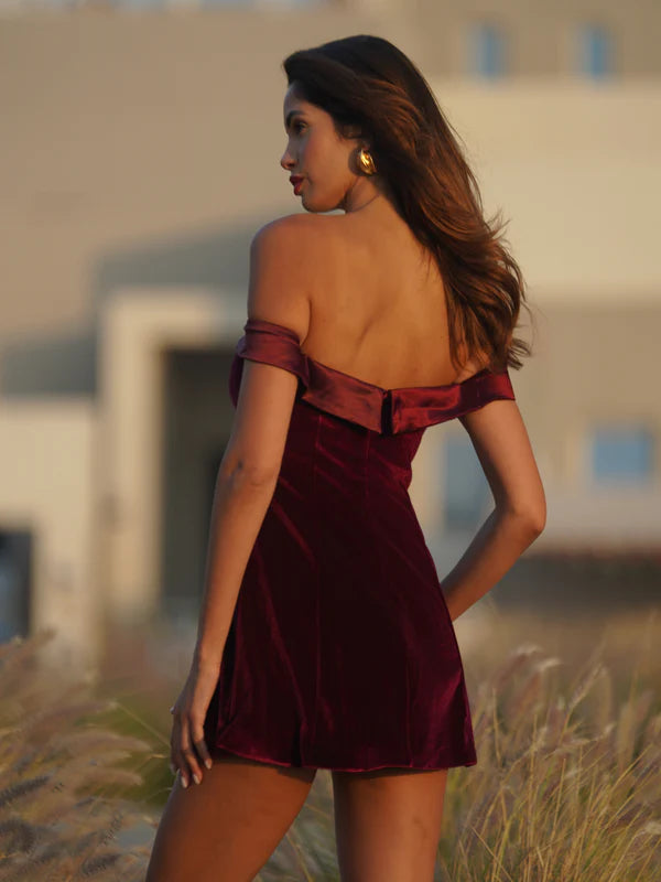 Crimson Allure Mini Dress
