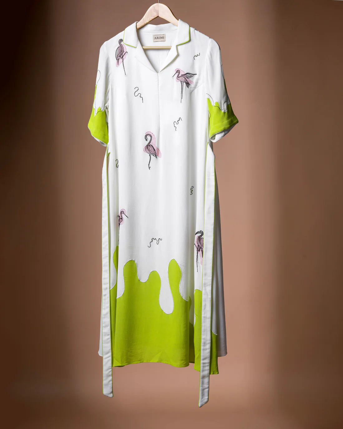 Flamingo Bi color Brunch Dress