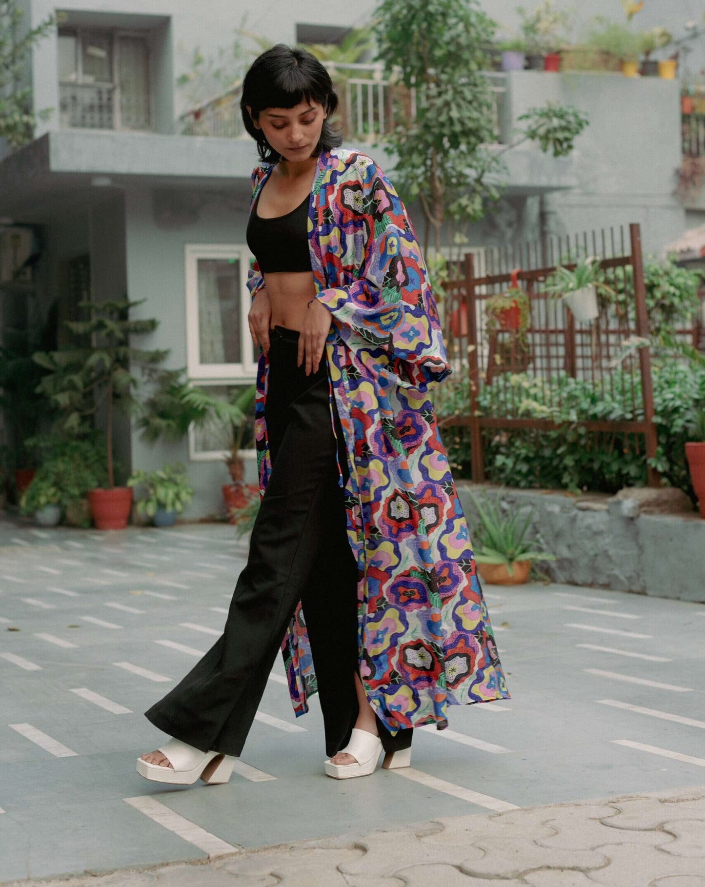 Free size coverup with drawstring