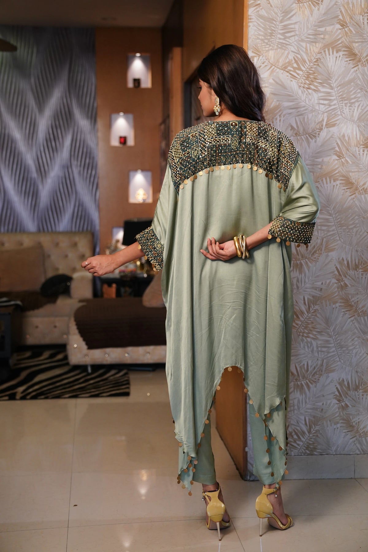 Embellished Kaftan Co-ord