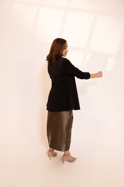 Sophia metallic gold skirt