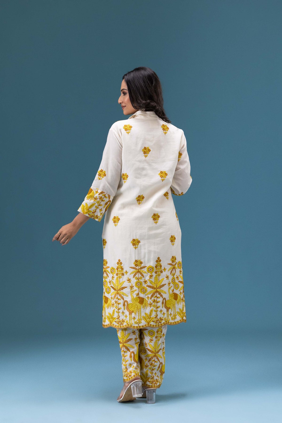 Gul Ivory Embroidered Co-ord Set
