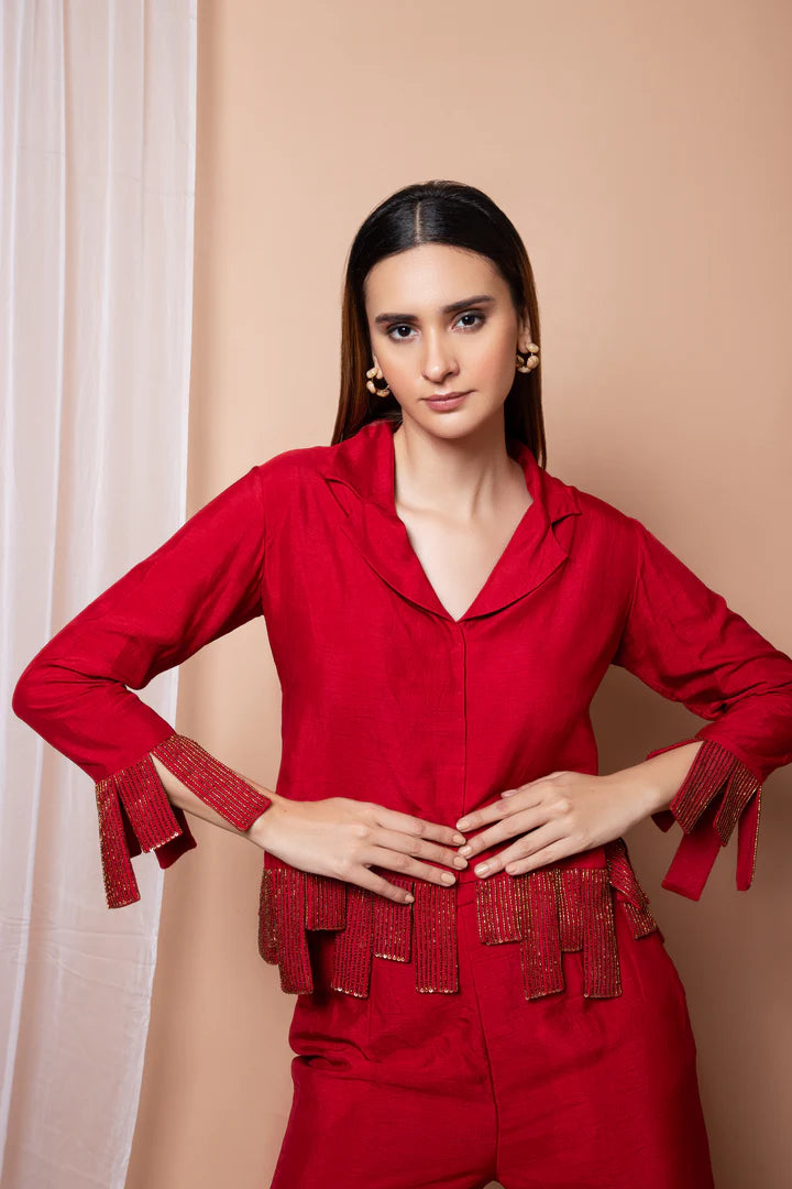 Indo-Western Blazer Set