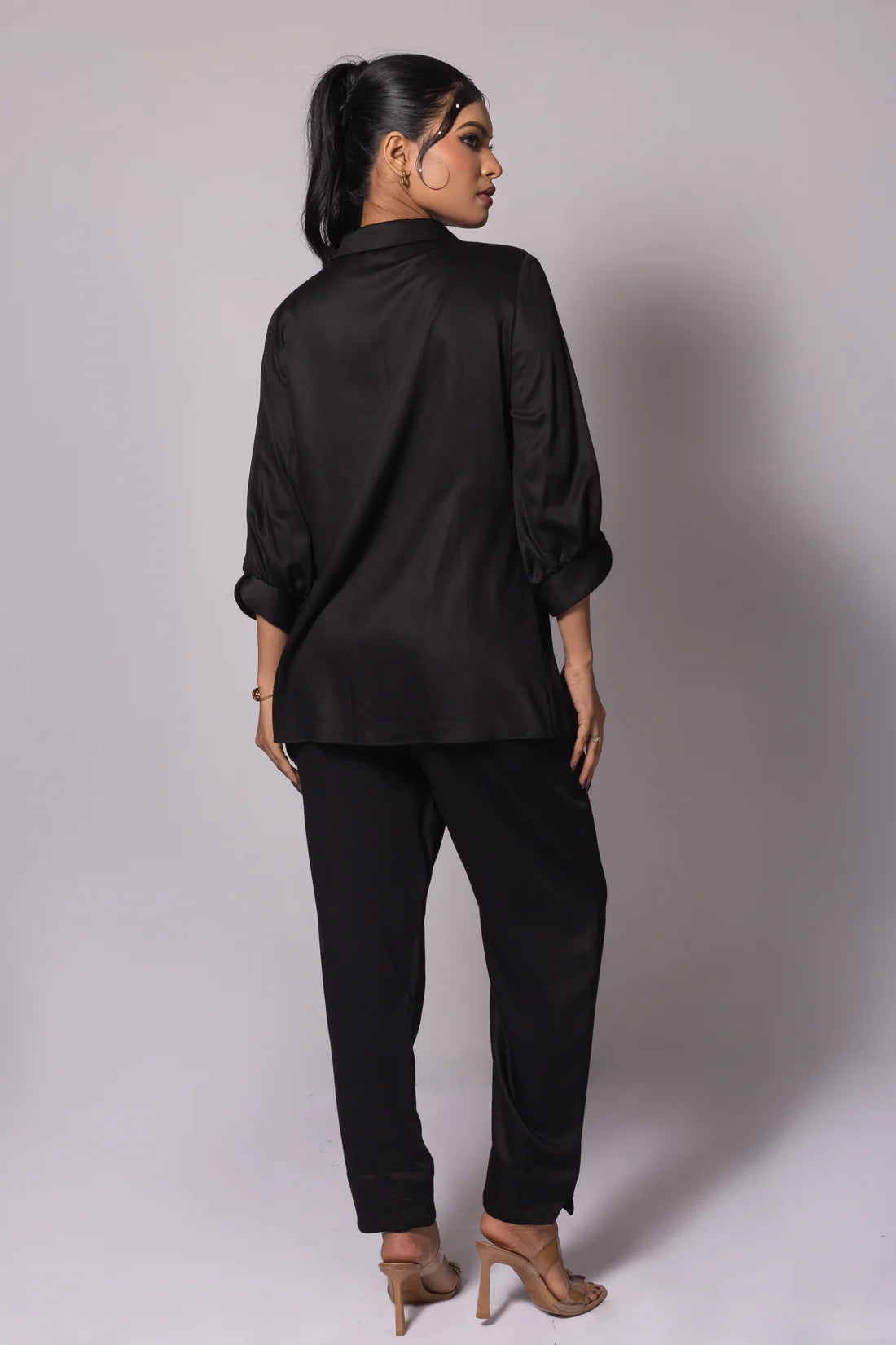Asymmetric Floral Flap Co Ord
