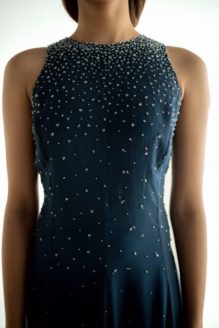 Sleeveless 8 Kali Dress with Embroidery and Print