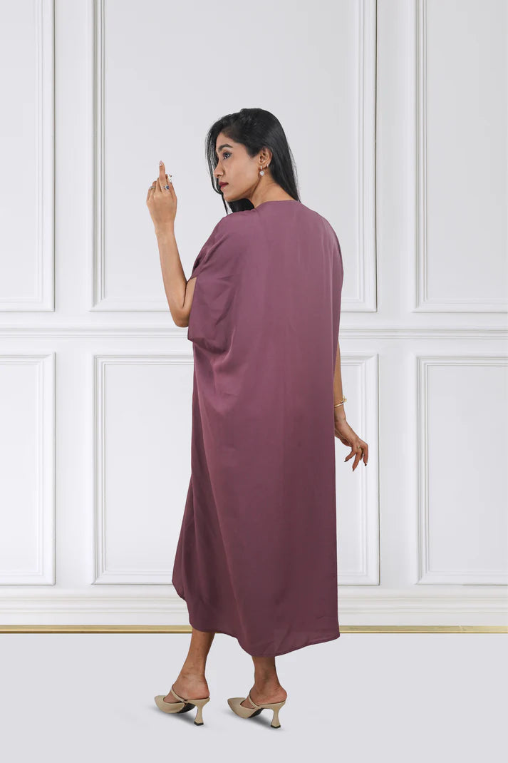 Mulberry Knot Drape Dress