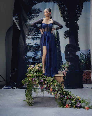 Nightfall Print Signature Gown