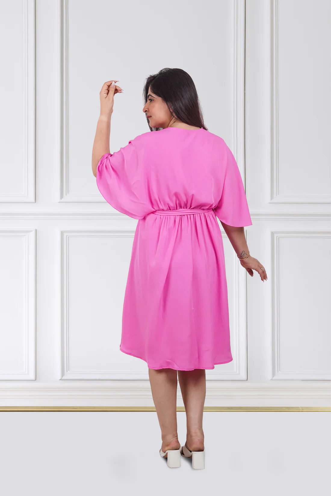 Rose Kimono Wrap Dress