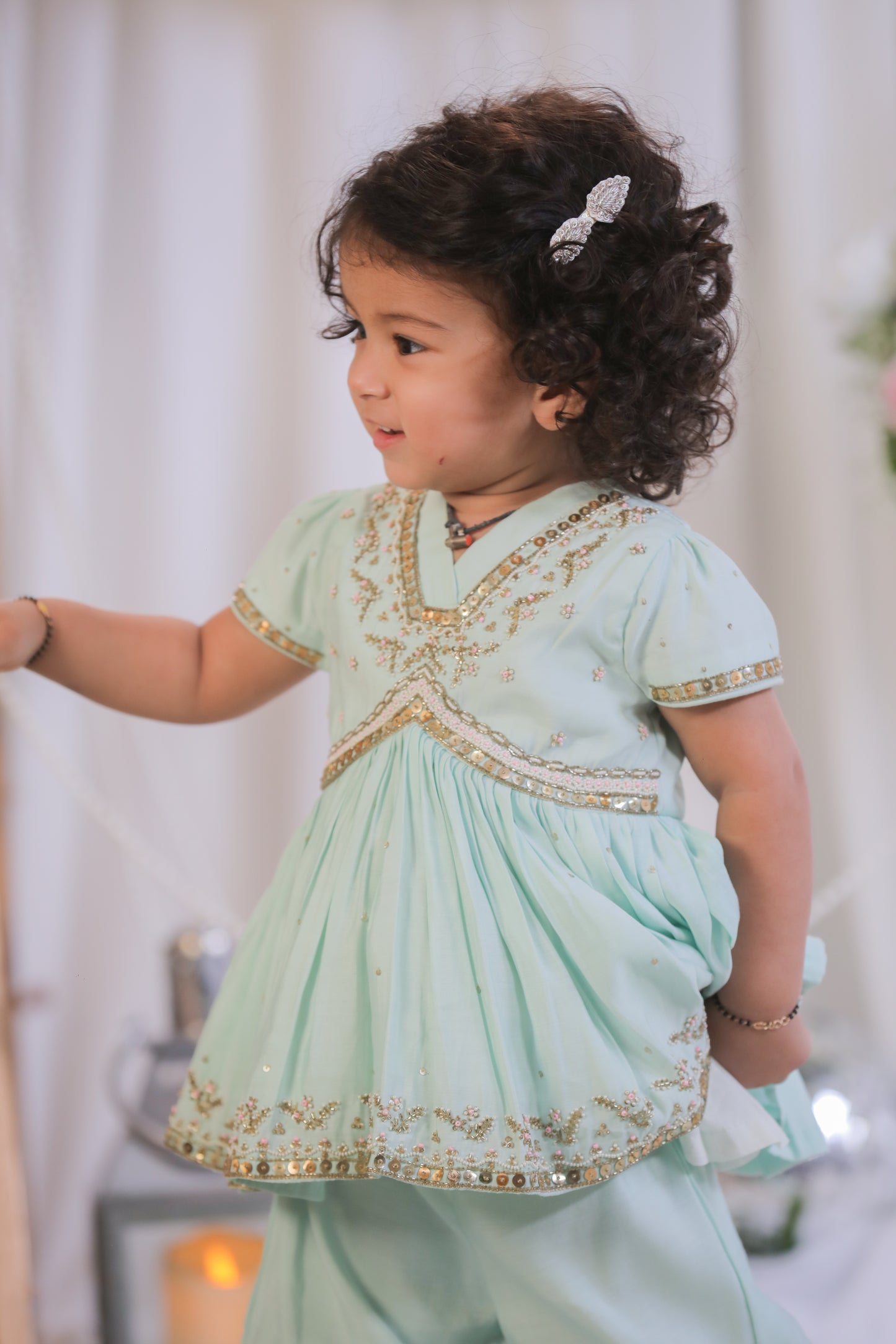Hand Sequinced Embroidered Sharara