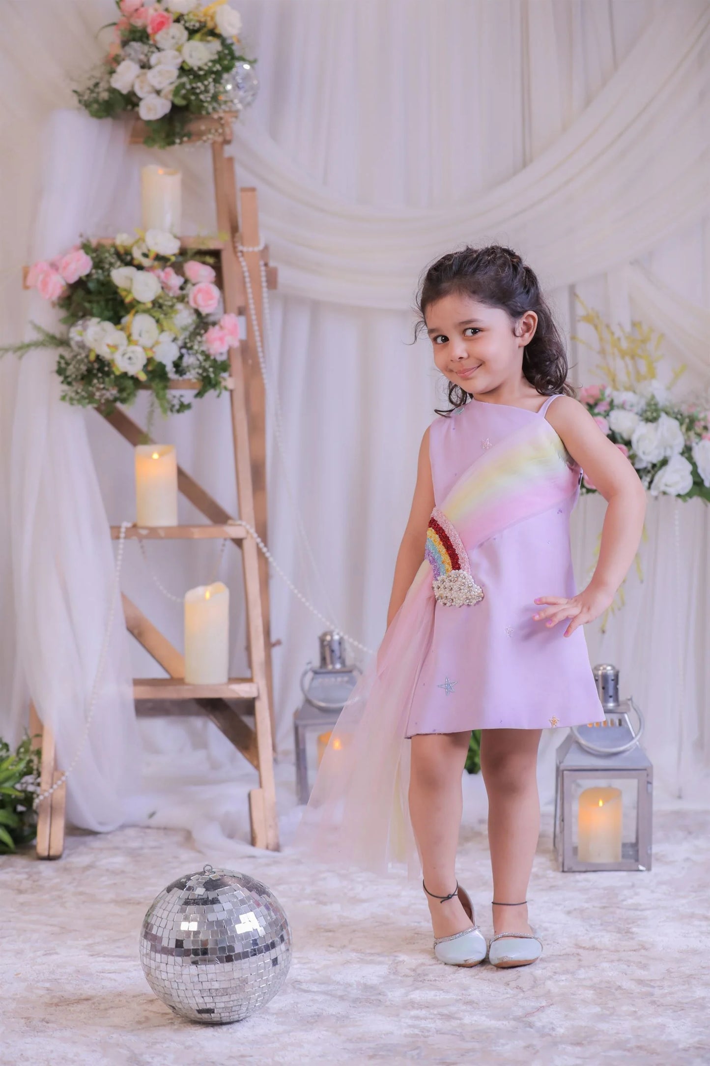 Rainbow Emb Dress